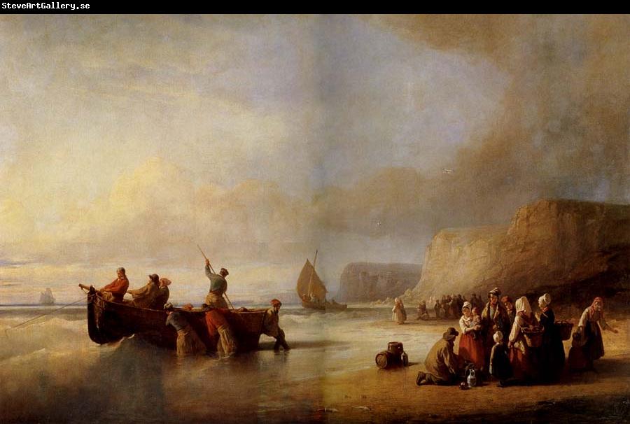 Delacroix Auguste Depart pour la peche